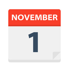 November 1 - Calendar Icon