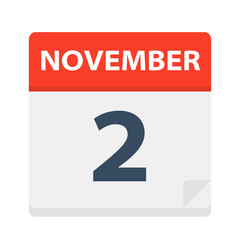 November 2 - Calendar Icon