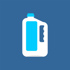 Gallon of Milk isolated. Plastic bottle milk packaging vector
