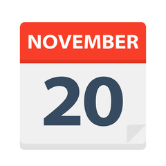 November 20 - Calendar Icon