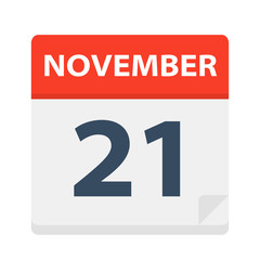 November 21 - Calendar Icon