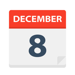 December 8 - Calendar Icon