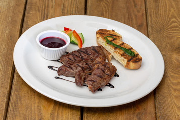 grilled meat on a plate