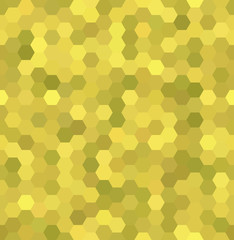 Fototapeta na wymiar Vector background with yellow, green hexagons. Can be used for printing onto fabric and paper or decoration.