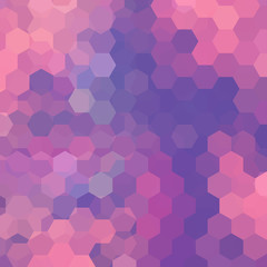 Fototapeta na wymiar Abstract background consisting of pink, purple hexagons. Geometric design for business presentations or web template banner flyer. Vector illustration