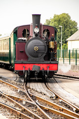 Obraz premium Locomotive à vapeur, monument historique, Baie de Somme, Picardie, Hauts de France