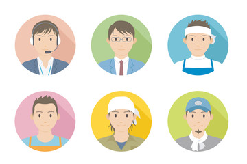 働く男性のアイコン03