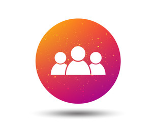 People icon. Group of humans sign.