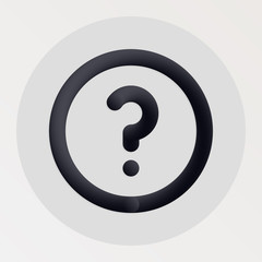 FAQ blended bold black line icon