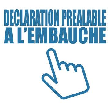 Logo d&eacute;claration pr&eacute;alable &agrave; l'embauche.