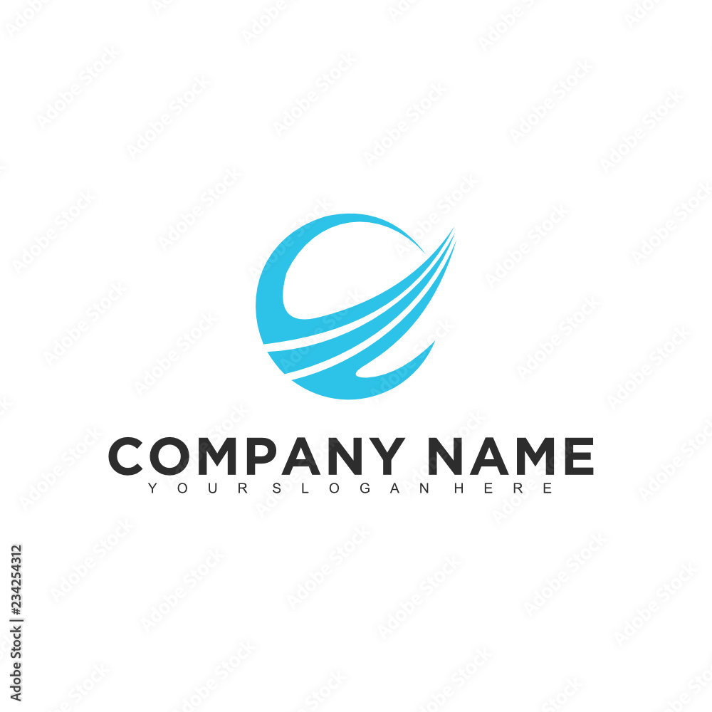 Poster simple minimalistic modern professional logo design of technology vector eps illustrator template