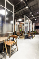 vintage style barber shop interior design idea.