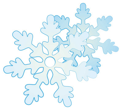 Christmas snowflake decoration icon