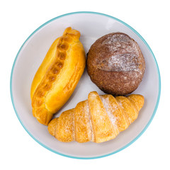 Different homemade bread pastries