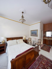 rustic retro bedroom. interior