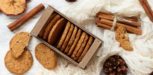 Homemade oatmeal cookies