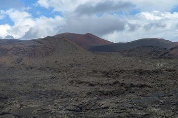 Rocky volcanic landscape, Lanzarote, Canary Islands, Spain