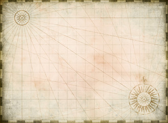 Vintage burnt blank treasure map background
