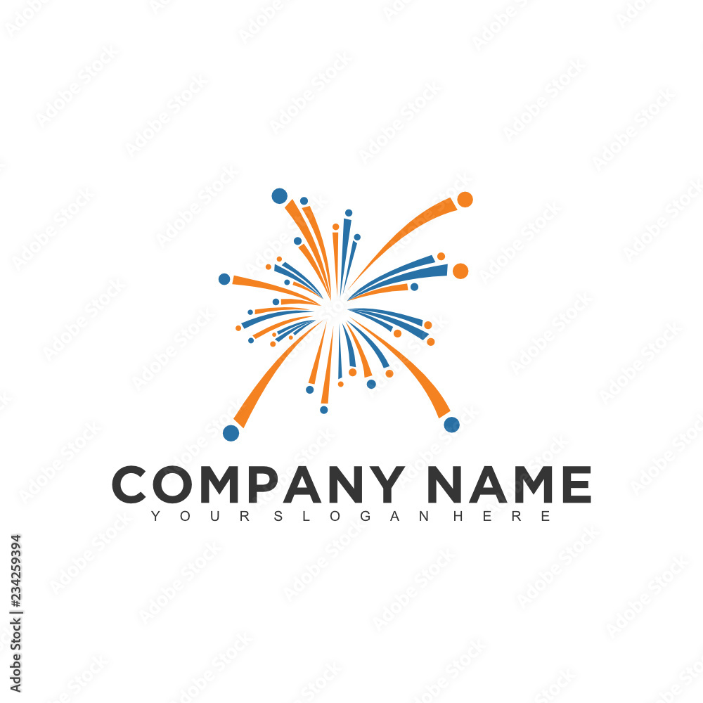 Aufkleber simple minimalistic modern professional logo design of technology vector eps illustrator template
