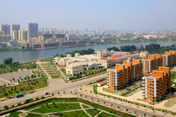 Fototapeta premium Urban construction scene, China