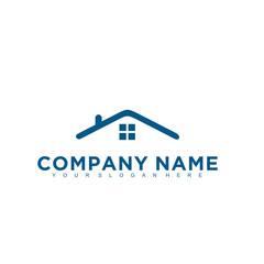 Simple minimalistic modern professional logo design of real estate vector EPS illustrator template