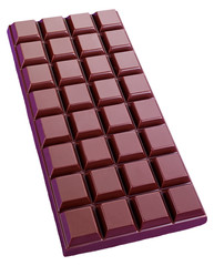 SINGLE PLAIN CHOCOLATE BAR CUT OUT