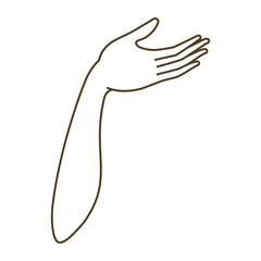 forearm with open hand avatar character