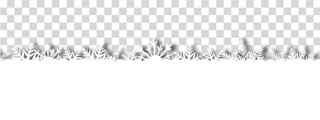 Schneeflocken isoliert 