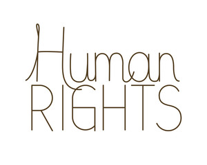 human rights isolated icon