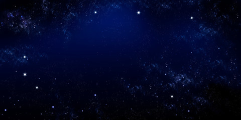 deep space, abstract blue background