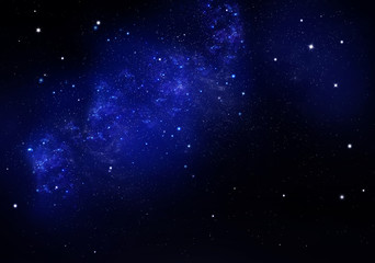 Fototapeta na wymiar starry night sky deep outer space