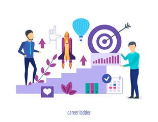 Success in work, growth in career ladder, achieving goals.