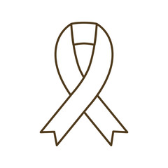 ribbon campaign isolated icon