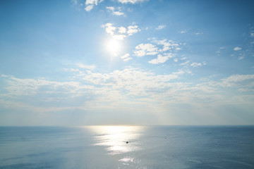 Seascape and boat background
