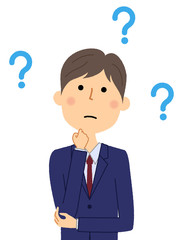 ビジネスマン　疑問