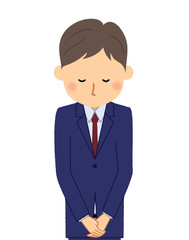 ビジネスマン　おじぎ