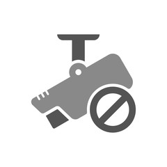 CCTV icon vector template. No security camera icon