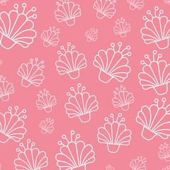 beautiful flowers decorative pattern isolated icon