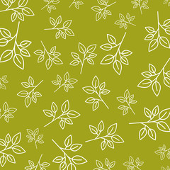 beautiful leafs pattern background isoalted icon
