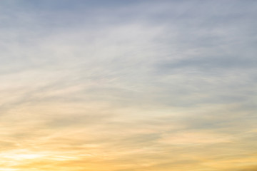 Obraz premium Sunset with clouds background