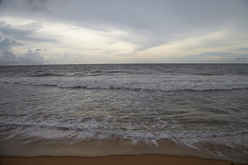 sunset over the sea，Sri Lanka