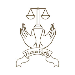 judge's hammer with open hands receiving