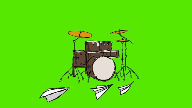 Drum - 2D hand drawn animation 