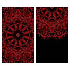 The front and rear side. mandala design elements. Wedding invitation, thank you card, save card, baby shower. Vector illustration