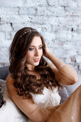 Naklejka premium beauty girl