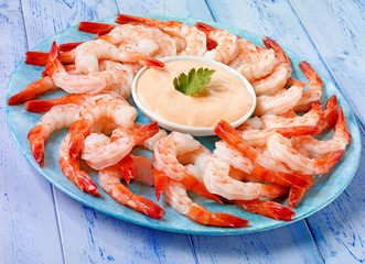 KING PRAWNS WITH MARIE ROSE SAUCE