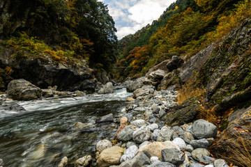 river in mountains