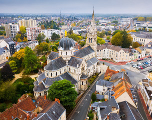 Aerial view of Chateauroux, France