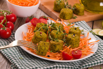 Vegetarian meatballs.