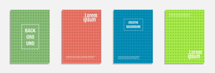 Minimal cover design. Set of geometric pattern background